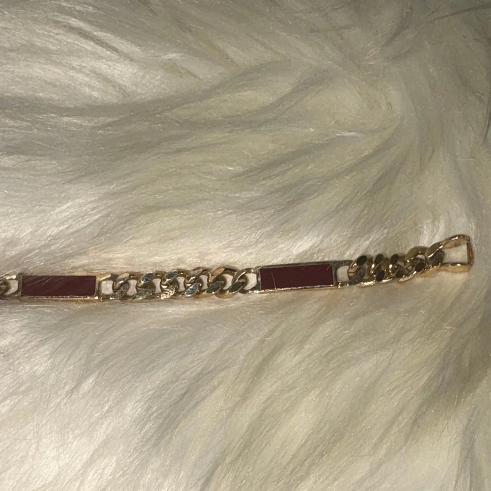 Avon Gold and Red Bracelet
